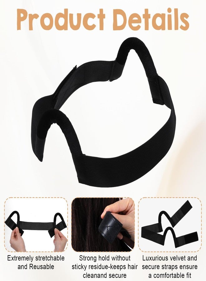 ValueBargain 2PCS Lace Melting Band, C-Shaped Melting Bands for Lace Front Wigs for Women, Wig Bands No Slip Secure (Black) - Image 4